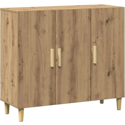 Image of vidaXL Sideboard Artisan Oak 90x34x80 cm Engineered Wood