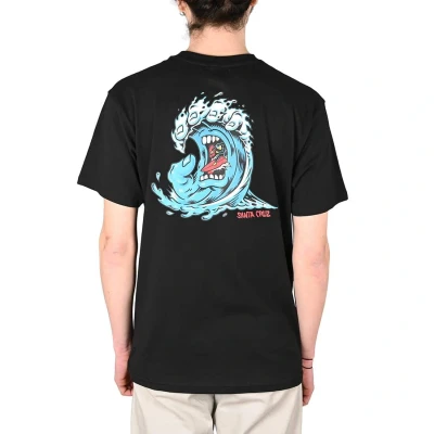Image of Santa Cruz Screaming Wave T Shirt (UK, Alpha, M, Regular, Black)