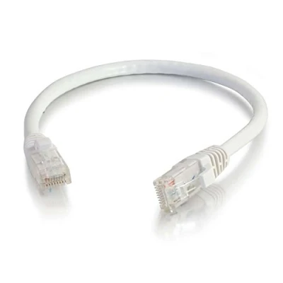 Image of C2G Cat6 Booted Unshielded (UTP) Network Patch cable RJ 45 (M) to 30 m UTP CAT 6 molded, snagless, stranded white