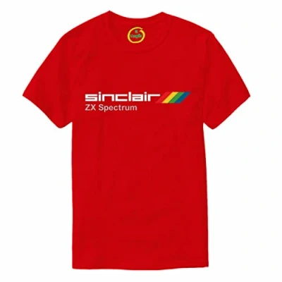 Image of Sinclair ZX Spectrum Computer T Shirt Vintage Retro 80s PC Video Games S 3XL Red