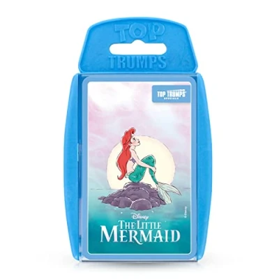 Image of Top Trumps Disney’s Little Mermaid Specials Card Game, play with 30 of your favourite moments Ariel, Sebastian, Flounder, Max the Dog and Scuttle, educational gift toy for ages 8 plus