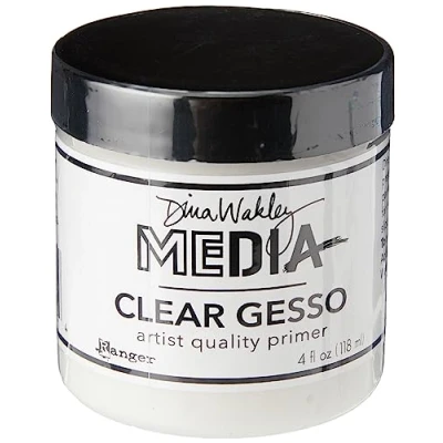 Image of Ranger 4 oz Clear Gesso Jar, White