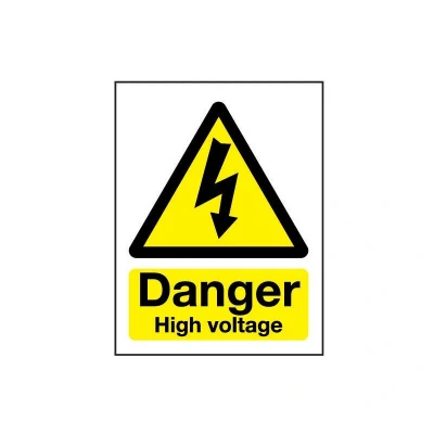 Image of Sitesafe High Voltage Rigid PVC Danger Sign 297 x 420mm