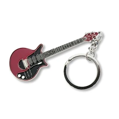 Image of Gifticuffs Brian May (Queen) Red Special replica guitar keyring