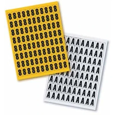 Image of Magnetic Numbers 23mm high, Storage Labeling, Individual Set in A5 Ideal for use on Shelving or Racking Beams Any Surface, Colour:White;Number:0 = 88 x