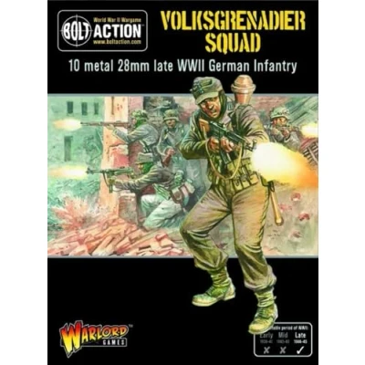 Image of Warlord Games German Volksgrenadier Squad 28mm Scale Metal Miniatures for Bolt Action Highly Detailed World War 2 Table top Wargaming