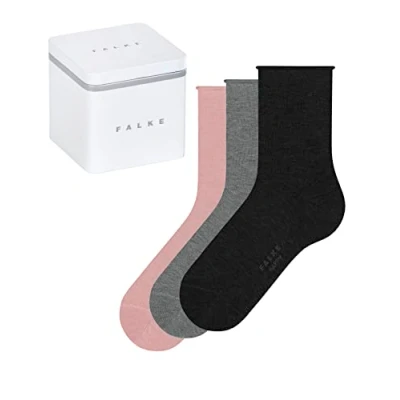 Image of Falke Happy BOX 3PACK Everyday Casual Socks sortiment, Women&#039;s, Size: 2.5 4.5, Sortiment