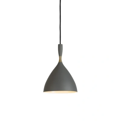 Image of Northern Dark grey hanging light Dokka, made of steel