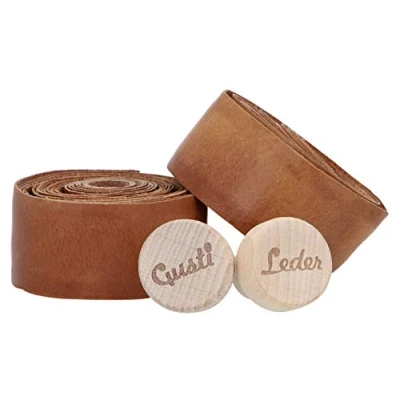 Image of Gusti Adri V. Genuine Leather Handlebar Tape for Bicycles 200 cm Brown