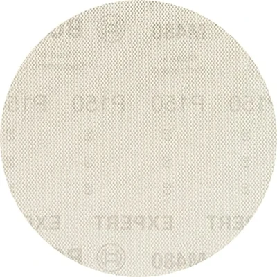Image of Bosch Professional 5x Expert M480 Sanding Net (for Hardwood, Paint on wood, Ø 125 mm, Grit 150, Accessories Random Orbital Sander)
