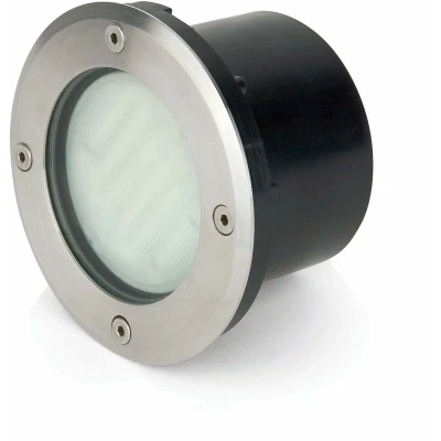 Image of Lio 1 Light Outdoor Recessed Spotlight Matt Nickel IP67