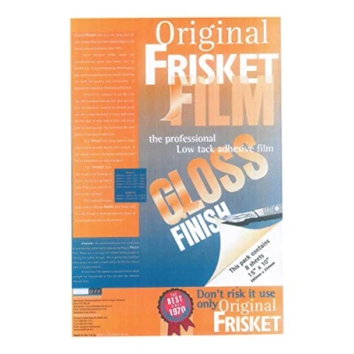 Image of Frisket 380 x 254mm Gloss Low Tack Masking Film (Pack of 8 Sheets)