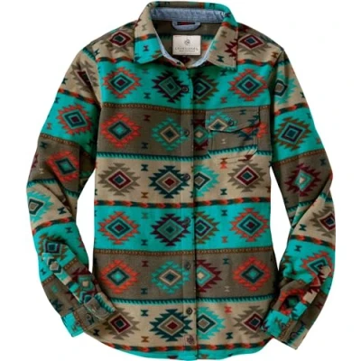 Image of Legendary Whitetails Women&#039;s Standard Trail Guide Fleece Button Down Shirt, Desert Bow, X Large