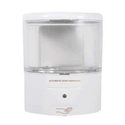 Image of DEWIN Automatic Soap Dispenser ABS Wall mounted Sensor Touchless Machine, for Kitchen, Bathroom, 600ML White