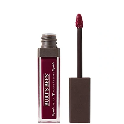 Image of Burt&#039;s Bees 100% Natural Moisturising Full Coverage Liquid Lipstick, Wine Waters, 5.95 g