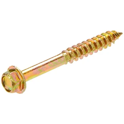 Image of TIMCO Advanced Coach Screw Hex Flange Head Slash Point Yellow 8.0 x 70 Box of 50 (870SCSY)