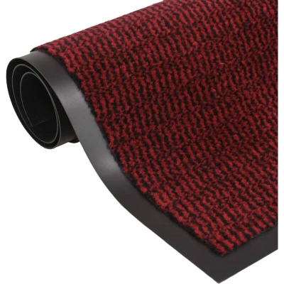 Image of vidaXL Dust Control Mats 2 pcs Rectangular Tufted 60x90 cm Red