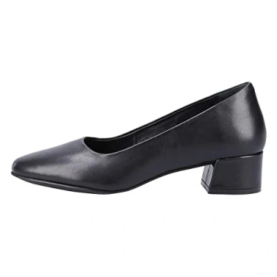 Image of Hush Puppies Women&#039;s Alina Court Uniform Dress Shoe, Black, 3 UK