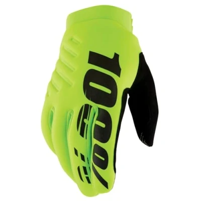 Image of 100% Kinder Handschuhe Brisker Cold Weather, Neon Gelb Schwarz, S, 10004