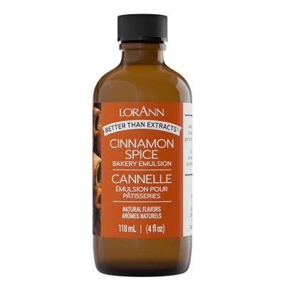 Image of Lorann Oils Bakery Emulsions Natural and Artificial Flavor 4oz Cinnamon Spice, Other, Multicoloured, 6.82 x 13.43 cm