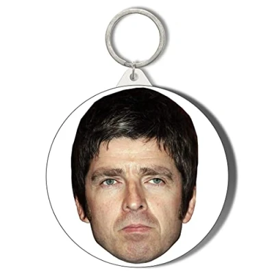 Image of Gift Insanity NOEL GALLAGHER FACE LARGE 58mm ROUND KEYRING