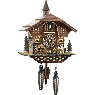 Image of Cuckoo Palace German Clock The Brotzeit House with Quartz Movement 10.3 inches high