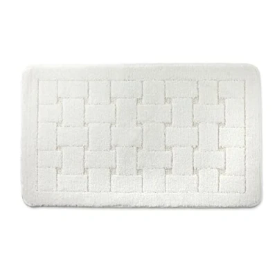 Image of Emma Barclay Orkney Crosshatch Bath Mat (45x75cm) (White)