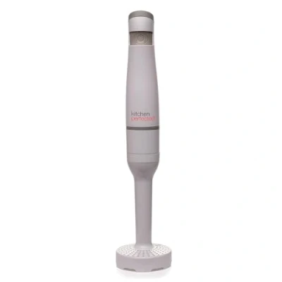 Image of KitchenPerfected Electric Potato Masher Hand Blender Blends Purees Whisks Baby Food, Vegetables &amp; Potatoes Soup Maker E5401WH