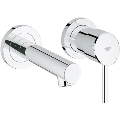 Image of GROHE Concetto New 2 Hole Basin MixerS Size Chrome 19575001