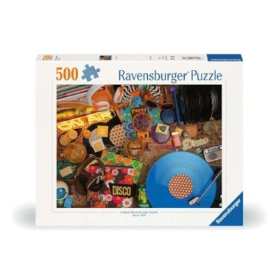 Image of Ravensburger 12000773 Hello Vinyl! 500 pieces jigsaw Puzzle for adults and kids age 12 years up,