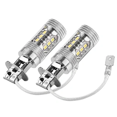 Image of Aramox h3+led+bulb white H1 LED Bulb, 2 pcs H3 12V 24V 10W Car High Power Bright Fog Daytime Light Bulbs