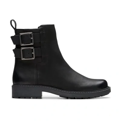 Image of Clarks ORINOCO2 BAY Classic ankle boots, Women&#039;s, Size: 3, Black Leather