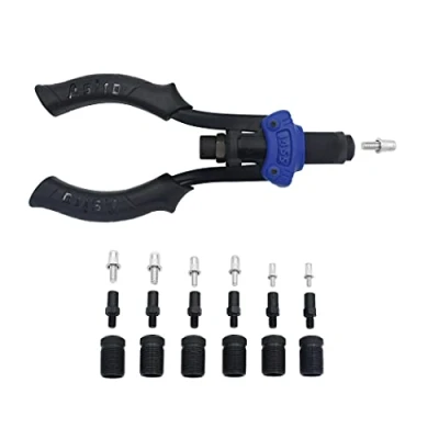 Image of Astro Tools 1455 Hand Rivet Stud Setter Kit Metric &amp; SAE with Studs,Multicoloured