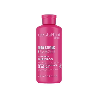 Image of Lee Stafford Hair Growth Shampoo Grow Strong &amp; Long Collection Best Thickening Regrowth Cleanser for Thinning, Treatment Men Women, Helps Oil, Frizzy, Dry Scalp, 250 ml