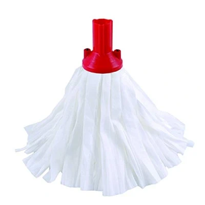 Image of Professional Super White Colour Coded Mop Head Red
