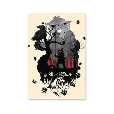 Image of UNGGOY Bloodhound Apex Legends Canvas Art Poster and Wall Picture Print Modern Family bedroom Decor Posters 24x36inch(60x90cm)
