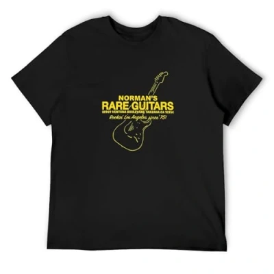 Image of Norman S Rare Guitars Shirt 10 Unisex Men T Black L