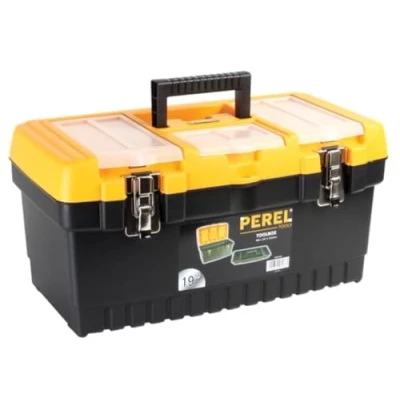 Image of Perel OM19M 19 Inch Toolbox with Metal Latches