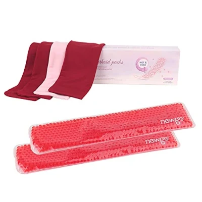 Image of NEWGO Postpartum &amp; Perineal Cold Packs Cooling Maternity Pads After Birth, Pain Relief for Haemorrhoids, Conditions, Vaginal Recovery, Breast Pain, 2 Ice Pack and 4 Sleeves