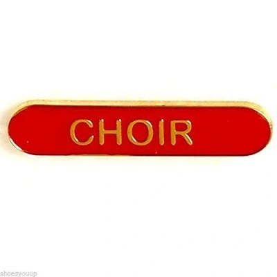 Image of Choir Badge ideal for schools (red)