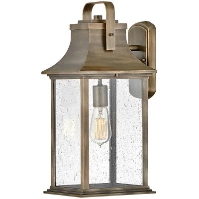 Image of Hinkley Grant Outdoor Wall Lantern Burnished Bronze, IP44