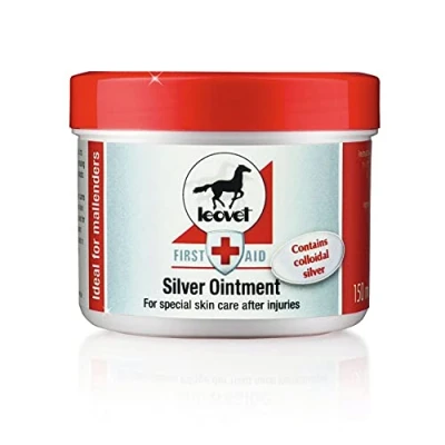 Image of Leovet Silver Ointment for Horses and Ponies 150ml Germicidal effect &amp; Suppressed bacterial growth Ideal Mauke Contains Colloidal