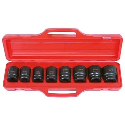 Image of KS Tools 515.0208 3/4&quot; Hexagon impact socket set, 8 pcs, short