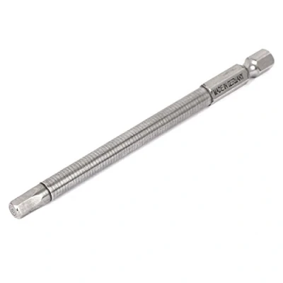 Image of Sourcingmap 100mm Long 1/4&quot; Hex Shank 5mm Hexagonal Tip Magnetic Hexagon Screwdriver Bit