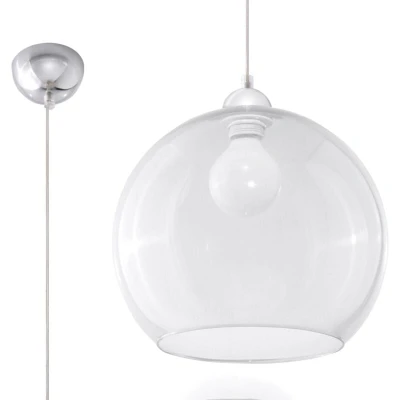 Image of Transparent ball suspension lamp