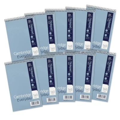 Image of Cambridge Ruled and Perforated Reporters Notebook (Pack of 10)