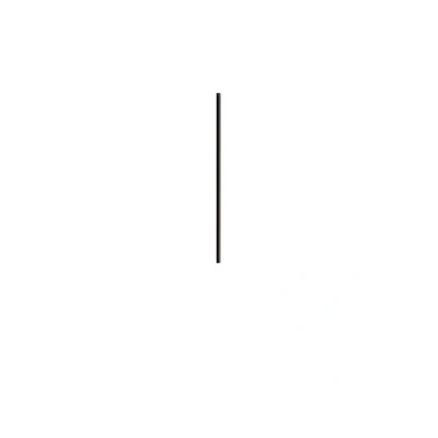Image of Kundalini Bird ceiling light extension rod, 110.5 cm, black