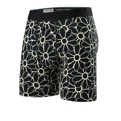 Image of Stance The Vacationeer Men&#039;s Boxer Briefs Black Floral Patterned Cotton Shorts Underwear Medium