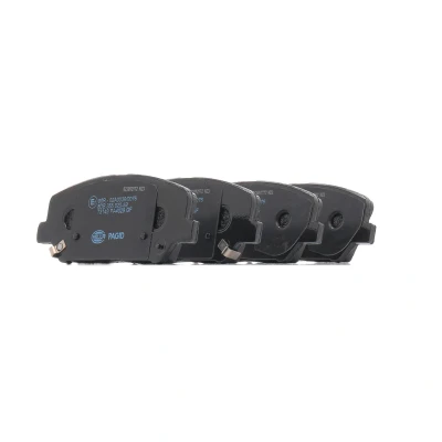 Image of 101850629 Brake pad set HELLA 8DB 355 020 591 with acoustic wear warning accessories KIA: cee‘d II Hatchback, Optima / K5, Pro Hatchback