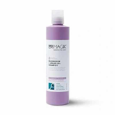 Image of Sea Magik Argan Oil Shampoo with Magnesium and Organic Seaweed, Hydrates Dry Hair Scalp to Restore Shine, Vegan Cruelty Free (300ml)